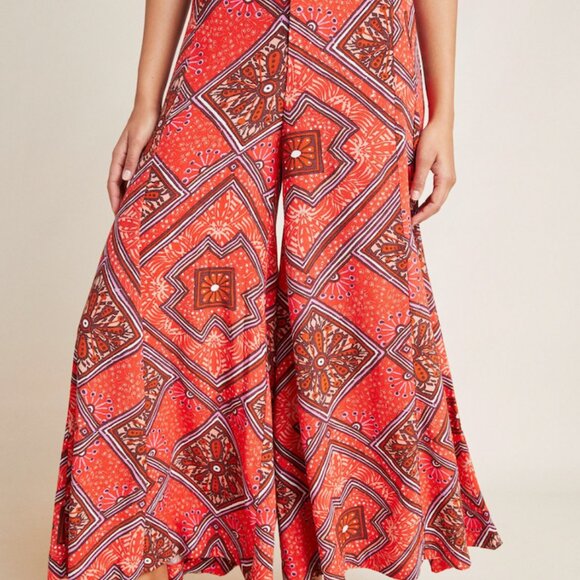 Anthropologie Skirted Wide Leg Pants - Picture 2 of 7